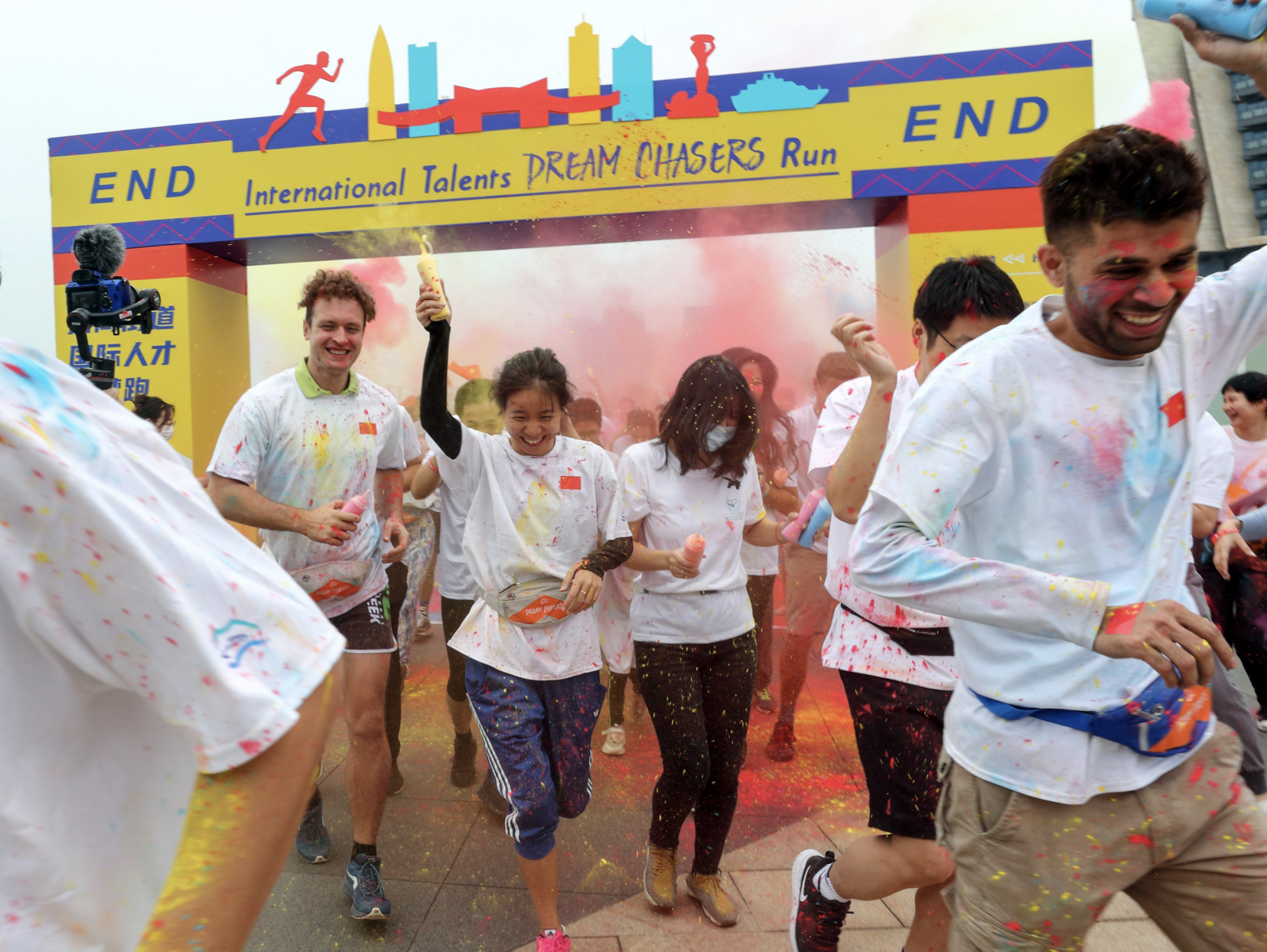 招商街道举办国际人才追梦跑活动