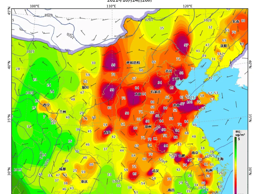 今年入秋后首次区域性污染过程影响我国36城，比常年晚一些