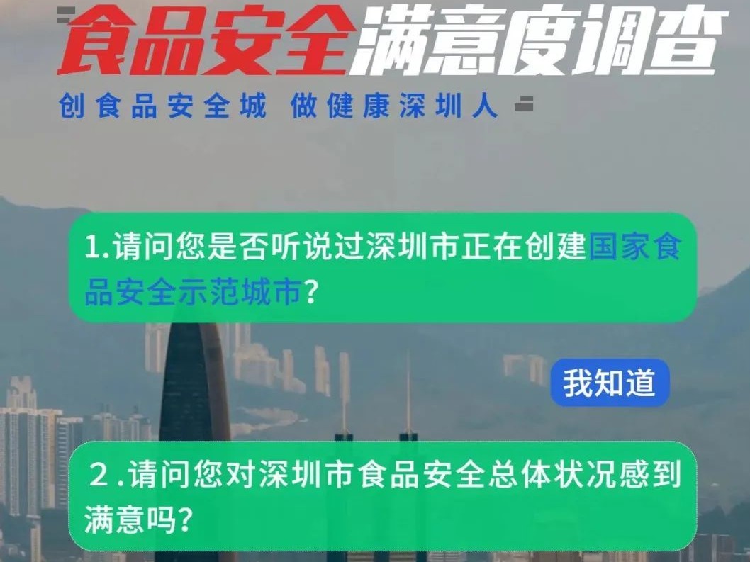 宝安邀你参与“创食品安全城 做幸福深圳人”有奖问答，最高奖100元红包！ 