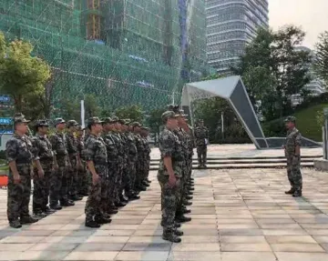 光明区人武部点验拉动马田街道民兵应急排