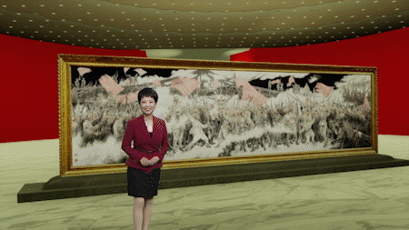 红旗漫卷，决战津门 |《美术经典中的党史》邀您走近中国画《天津解放——会师金汤桥》……