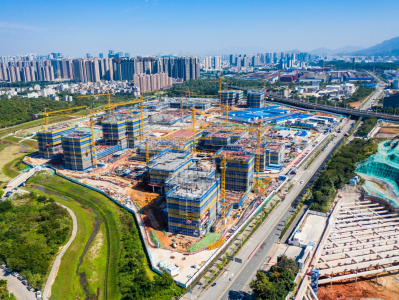 坪山高中园建设加速推进，预计2022年春节前实现主体结构全面封顶