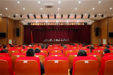 玉塘街道召开传达学习贯彻党的十九届六中全会精神干部大会