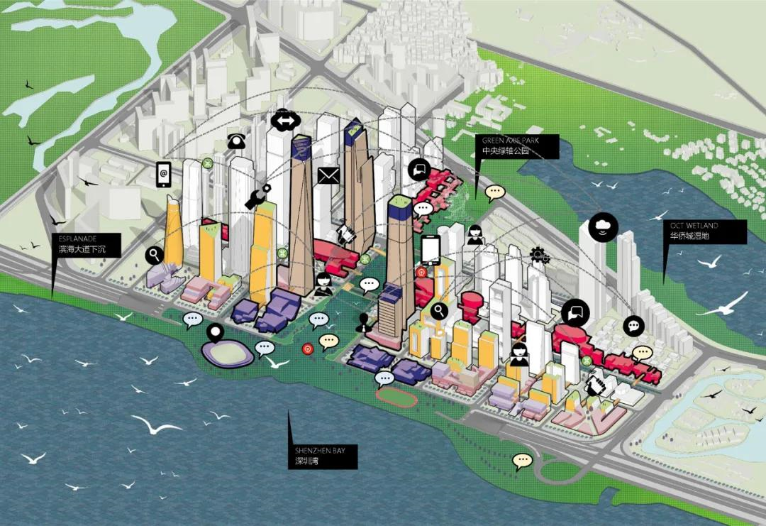 深圳湾超级总部基地建设又有新进展夜景灯光等三大专项规划发布