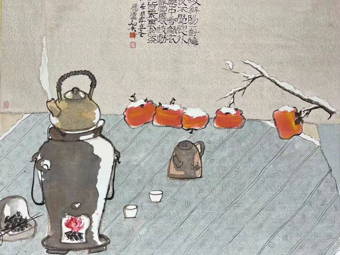 人间清欢暖意融融：何加林笔下冬至雪