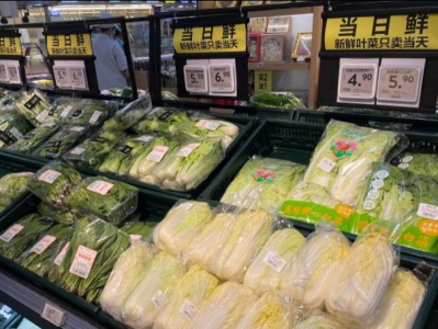 广东叶菜类价格本周比上周降了5.01%，呈“肉涨菜跌”态势