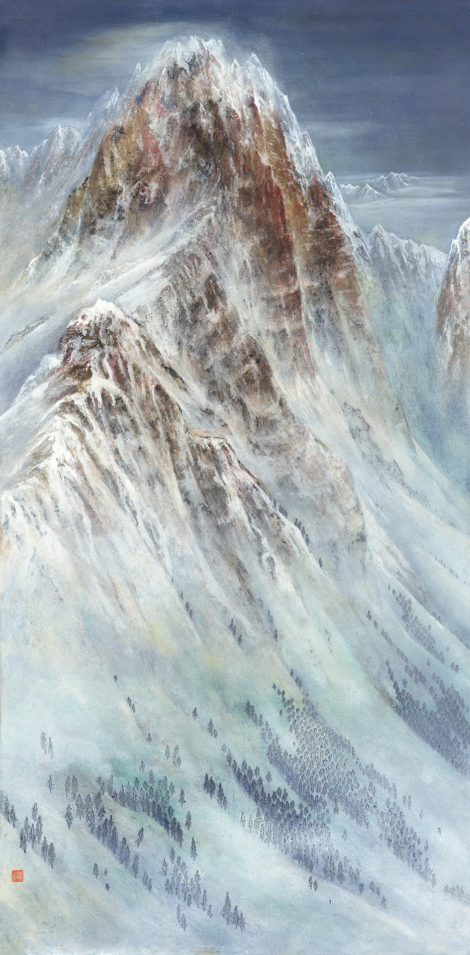 呈现雪域的大美！大国脊梁·圣境峰光-高原雪山画派作品展亮相关馆