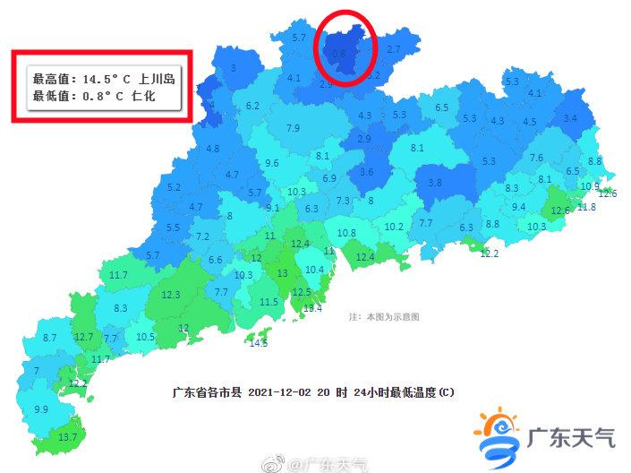 广东昨日气温再创下半年来新低！深圳未来几天还是晴天干燥……