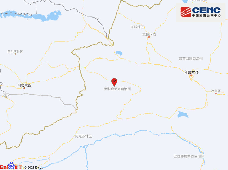 新疆伊犁州新源县发生3.3级地震，震源深度13千米