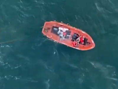 山东烟台海域一载有14人货船沉没，9人已无生命体征