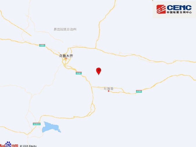 新疆乌鲁木齐市达坂城区发生4.4级地震，震源深度25千米 