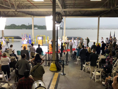 珍珠港事件80周年纪念仪式在美国夏威夷珍珠港海军基地举行