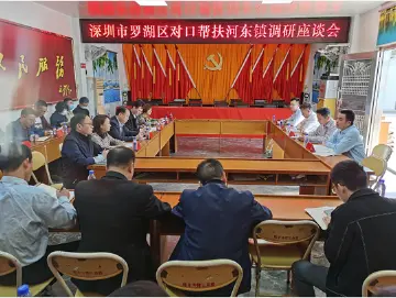 笋岗街道组织对口帮扶组团单位到河东镇调研乡村振兴工作  