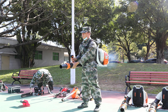 公明街道应急排接受拉动点验