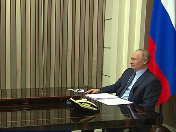 俄媒：俄美首脑视频会晤开始