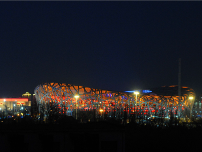 “鸟巢”亮起中国红 北京冬奥会点火仪式百年首创