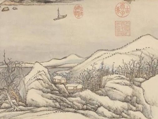 古画中的冬景与运动，辽博展《明皇击球图卷》等