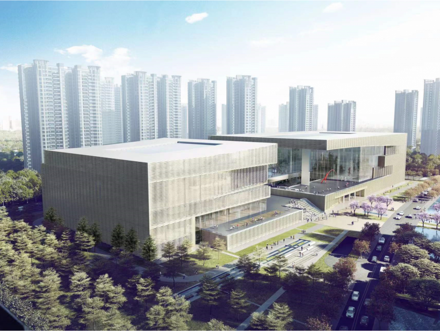 深圳美术馆新馆、深圳第二图书馆主体结构封顶，计划于2023年建成