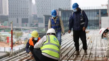 虎年新春开工首日|前海招联大厦施工现场一片如火如荼