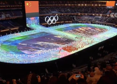 中国航天科技“上天入地”：冬奥开幕式地面用了40000多块显示屏