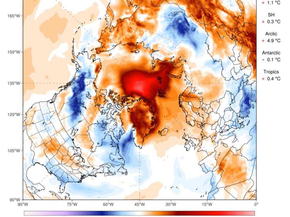 南北两极异常升温了30℃，是极端天气还是气候变化？