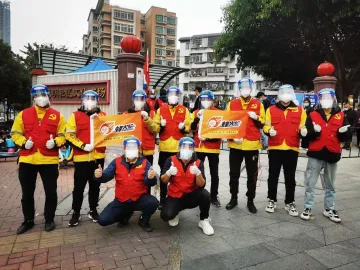 光明街道战疫日记 | “蜂火轮”助力守卡口，“美团橙”撑起志愿红