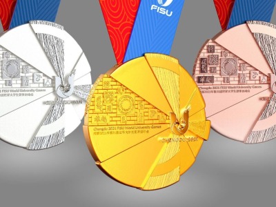 成都大运会奖牌、颁奖系列物资全球首发