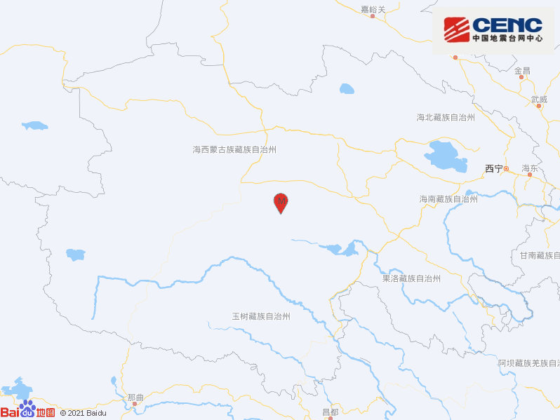 青海海西州都兰县发生4.8级地震，震源深度9千米 
