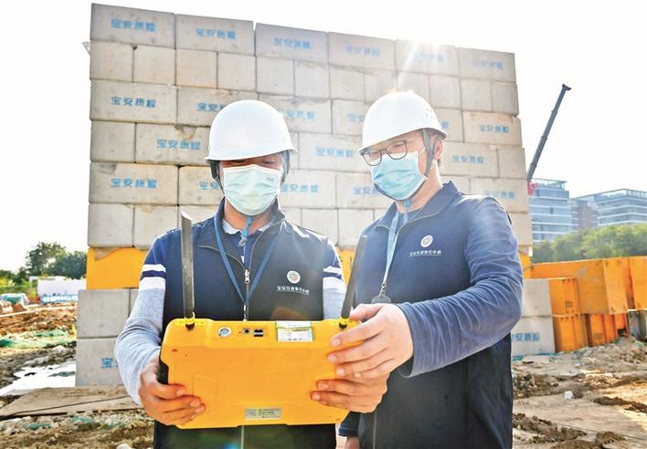 宝安建筑质检卫士护航民生工程开足马力复工 