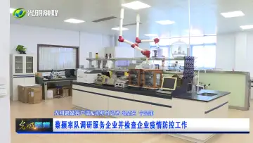 蔡颖率队调研服务企业并检查企业疫情防控工作
