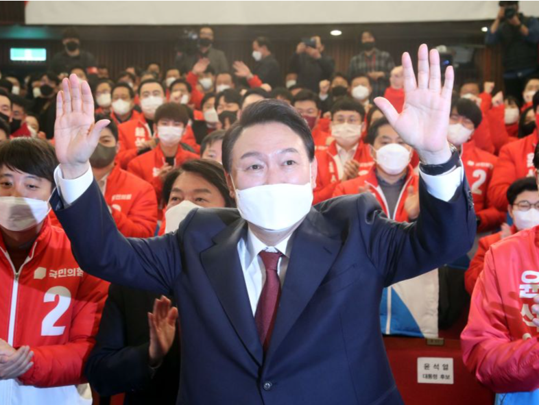 尹锡悦在韩国总统选举中获胜