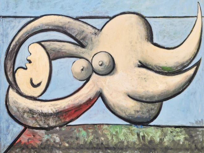 毕加索画情人肖像《斜躺的裸体》将首次上拍