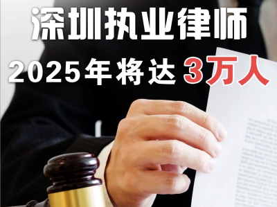 法治深闻丨深圳执业律师2025年将达3万人