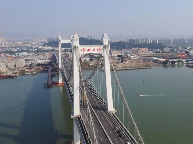 东莞：朝通车又迈进了一步，沙田大桥完成荷载试验