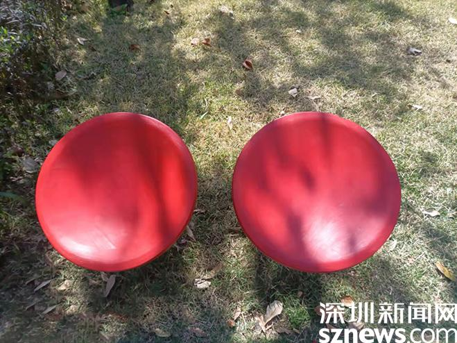 民生盐田丨海山街心公园的花瓣座椅掉漆 街道及时修复获居民点赞