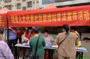 新湖街道圳美人大代表社区联络站开展普法宣传