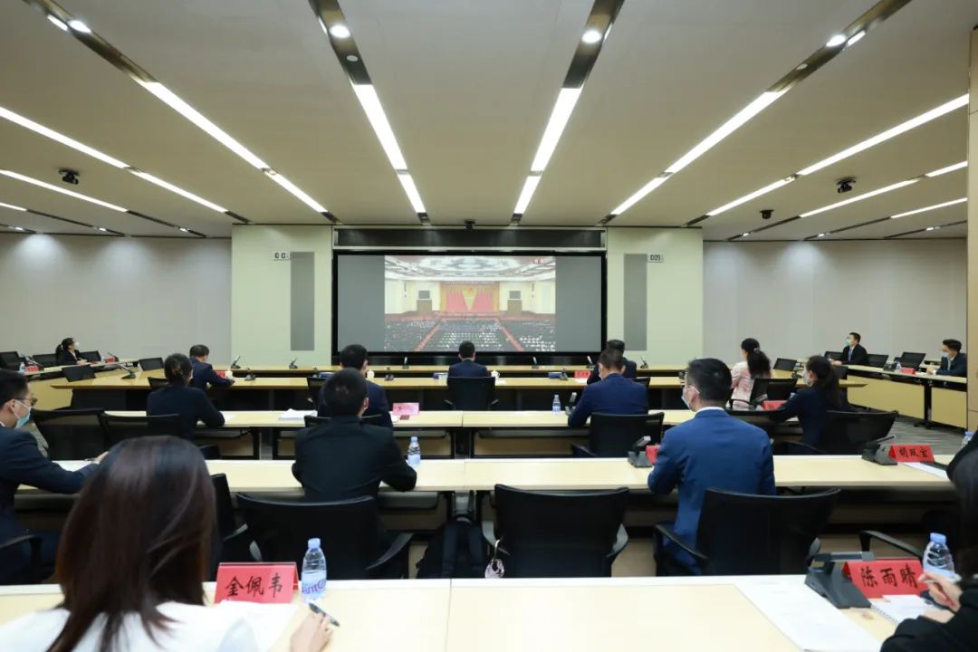 福田区各级团组织收听收看庆祝中国共产主义青年团成立100周年大会

