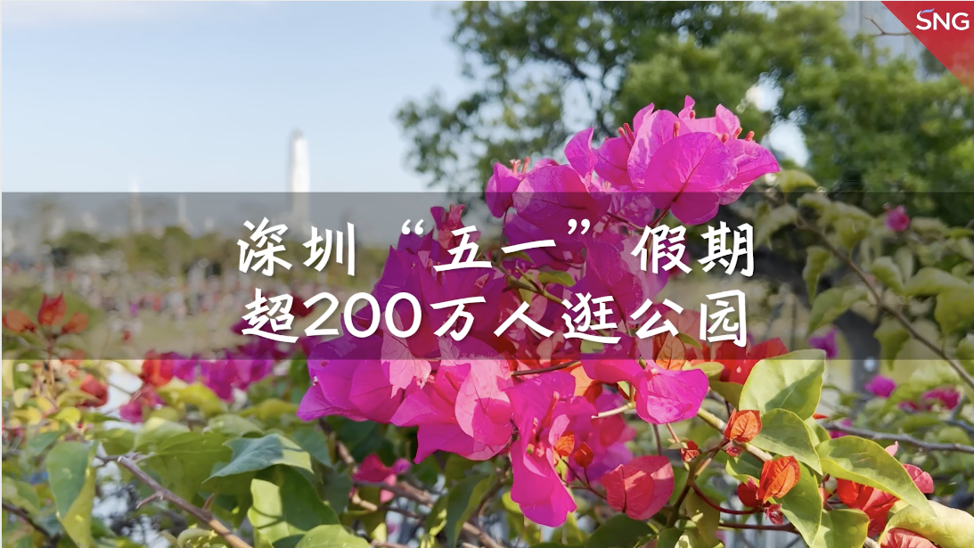 深圳五一假期超200万人逛公园