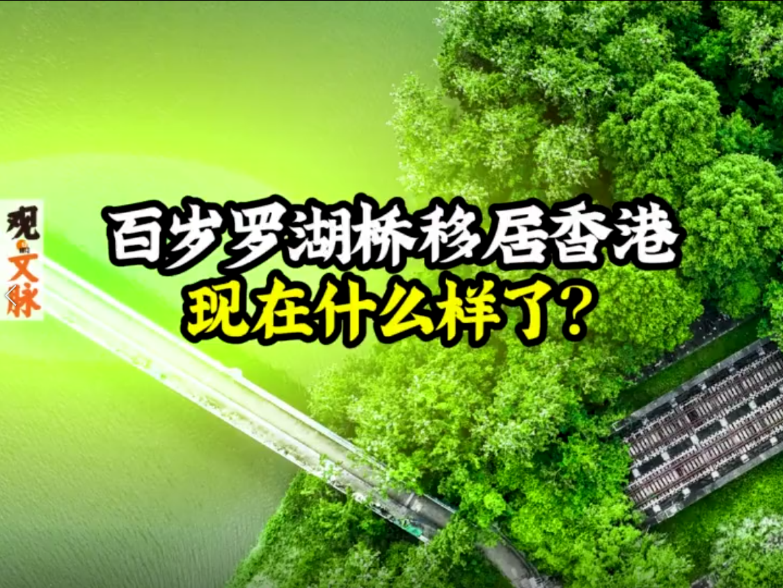 观文脉视频｜移居香港的百岁罗湖桥，现在还好吗？