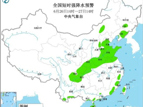 全国10省市有大到暴雨 京津冀等13省市有8至10级雷暴大风或冰雹天气