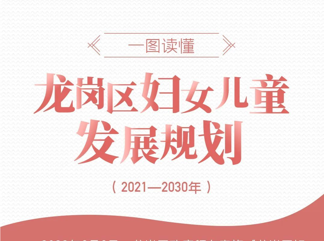 一图读懂龙岗区妇女儿童发展规划（2021-2030）