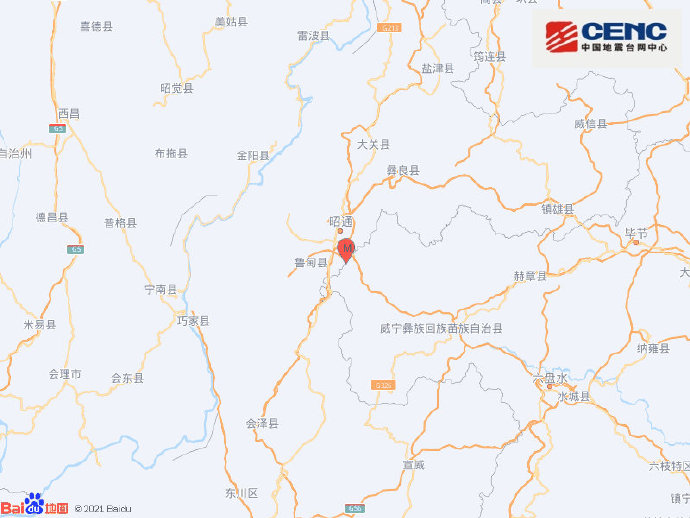 贵州毕节市威宁县发生4.4级地震，震源深度12千米