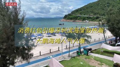 视频 | 消费红包引爆深圳滨海度假热潮，大鹏海滩人气火爆