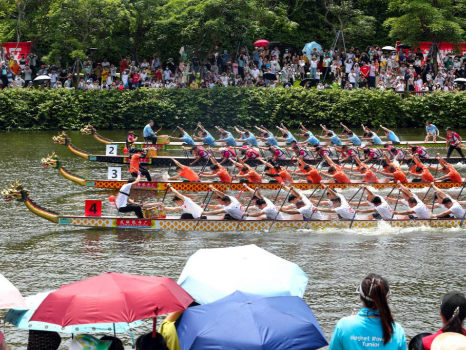 龙舟版“速度与激情”！深圳南山大沙河上演600名选手同河竞技
