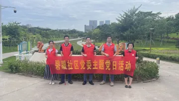 碧眼社区党委开展“光明虹”环境保护“绿色”行动