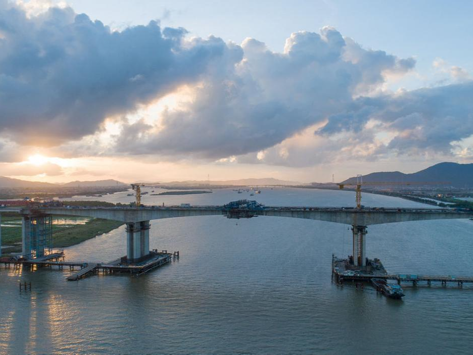 珠海香海大桥控制性节点顺利合龙！预计8月全线贯通