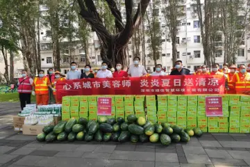 炎炎夏日下，园岭街道这一幕很清凉