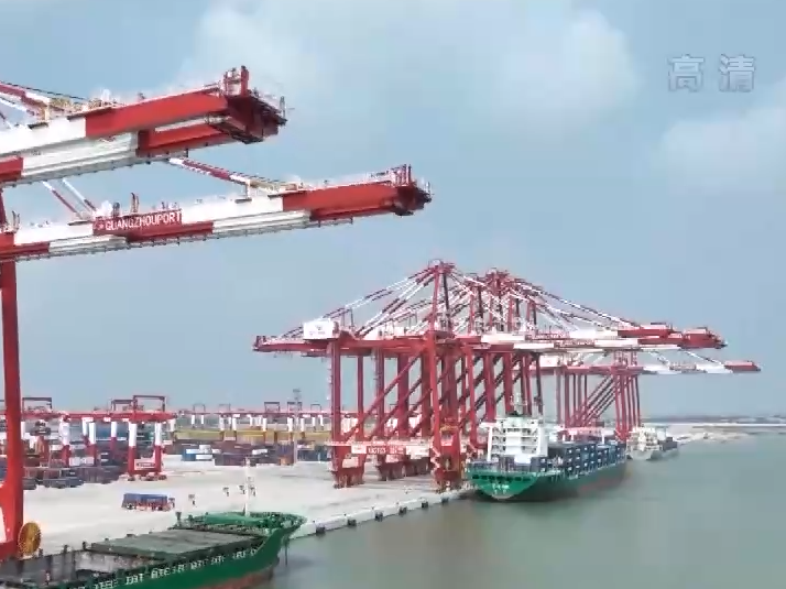 广州港南沙港区四期全自动化码头正式投运
