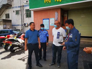 光明街道网格员为民办实事，解工地用电之忧