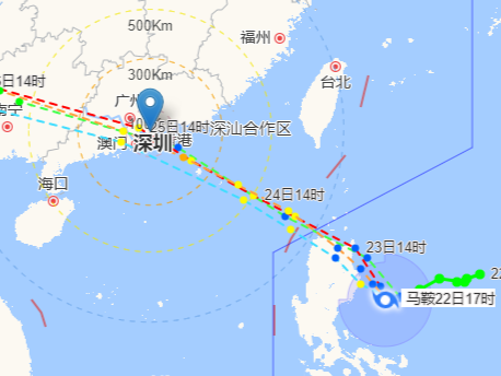 今年第9号台风“马鞍”来了，将给深圳带来明显风雨影响